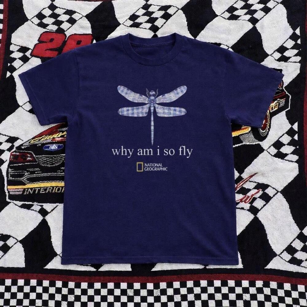 Navy National Geographic Dragonfly Cotton T Shirt